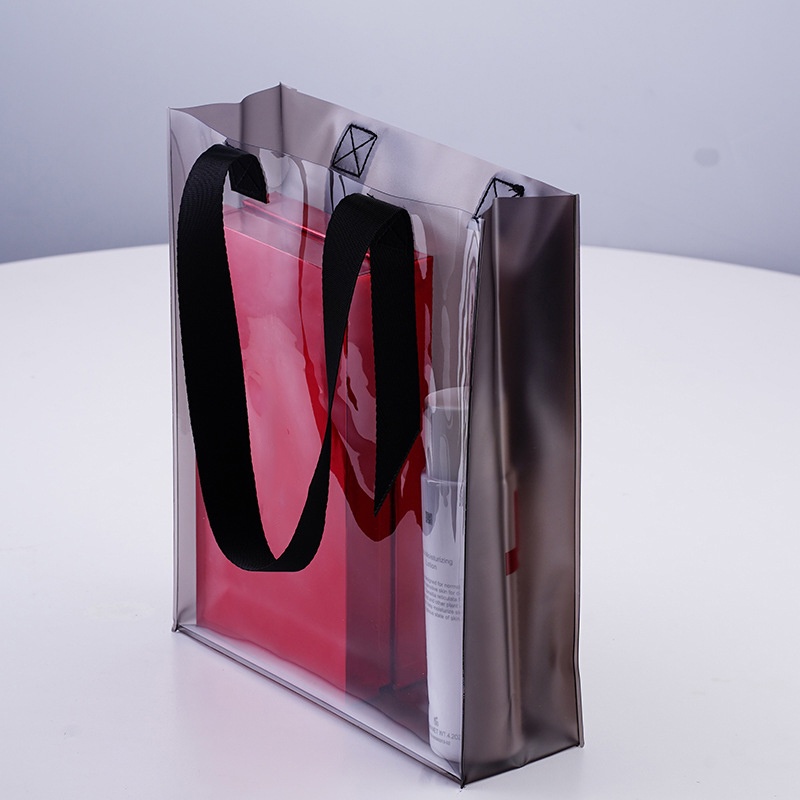 1 Túi Xách Tay Bằng Nhựa Trong Suốt Đa Năng Đơn Giản Sức Chứa Cao PVC Shopping Bags