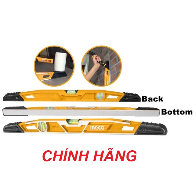 ĐỒ NGHỀ INGCO Thước thủy công nghiệp (60cm) HBSL08060 (Cam kết Chính Hãng 100%)