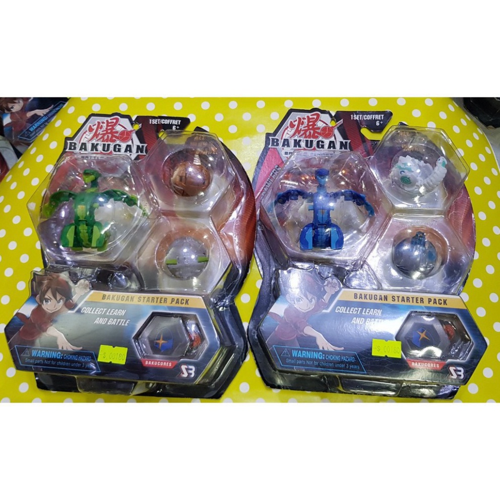 Bakugan 💖FREESHIP💖 Siêu chiến binh - biến hình [Vỉ 3 con]