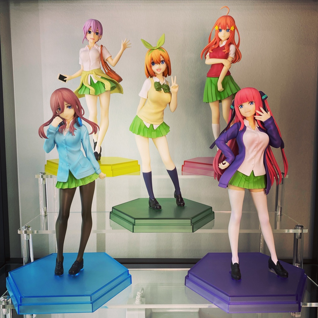 Mô Hình Figure Chính Hãng Anime Nguyên Set 5 Nhân Vật Gotoubun no Hanayome ∬ chính hãng POP UP PARADE