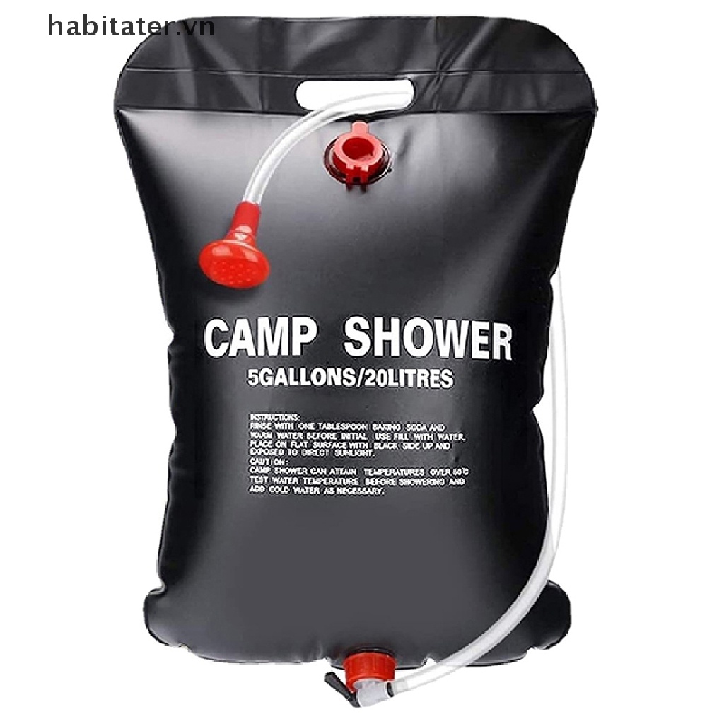 Túi Đựng Nước Tắm Bằng PVC Sử Dụng Năng Lượng Mặt Trời Có Thể Gấp Gọn Tiện Dụng Khi Đi Cắm Trại