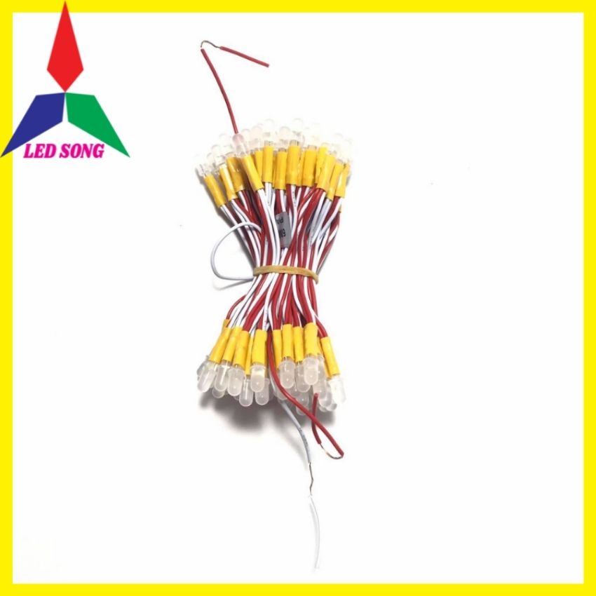 Led Ruồi 12v Liền Dây 100 Bóng 5mm Loại Tốt 0.2w