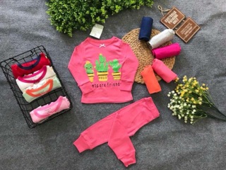 Sale 3 bộ tay dài bé gái