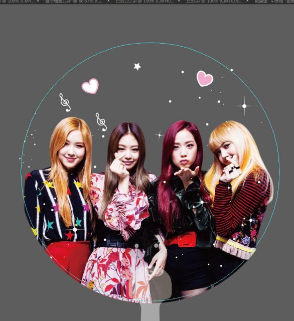 Quạt cầm tay BlackPink