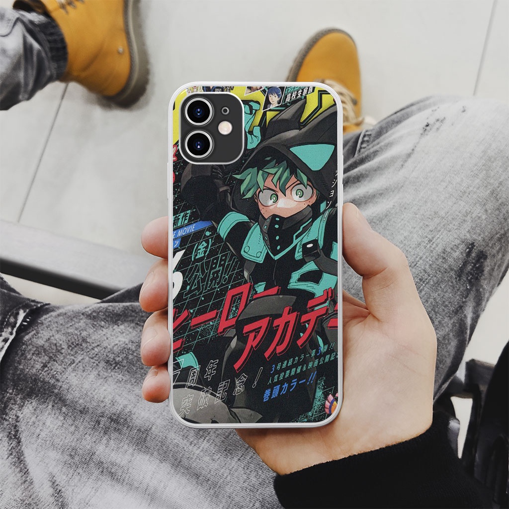 Ốp Lưng sillicon my hero academia vintage style pro 13 11 12 promax 7 8 plus xs X Xr VTM20210010