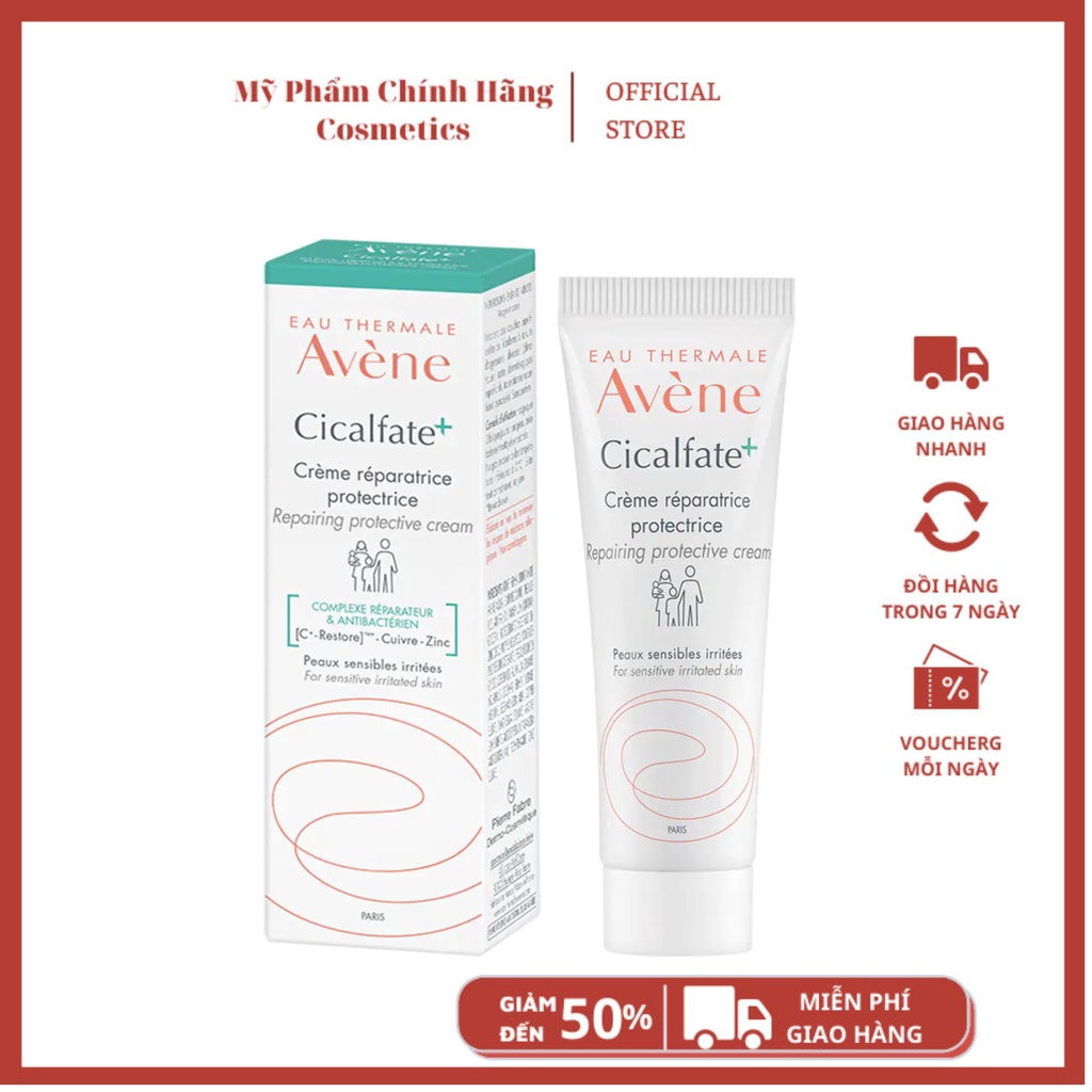 Kem dưỡng ẩm, phục hồi da, làm mờ vết thâm Avene Cicalfate Creme Reparatrice 40ml( Mẫu mới)