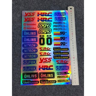 TEM DECAL CROM 7 MÀU 1 SÉT