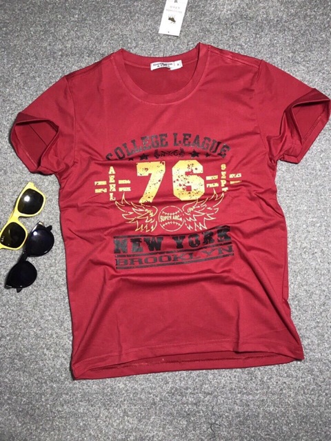 Áo thun ngắn tay thời trang nam 76 có size to người trên 80kg