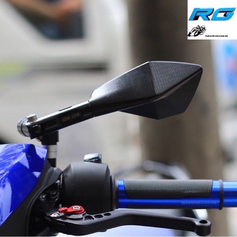 Gương 5 cạnh thời trang riroma gắn các loại xe máy ( giá 1 chiếc bên trái)