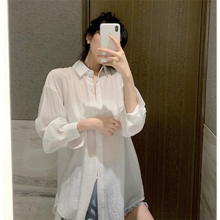 Áo sơ mi xẻ lưng voan đũi cao cấp