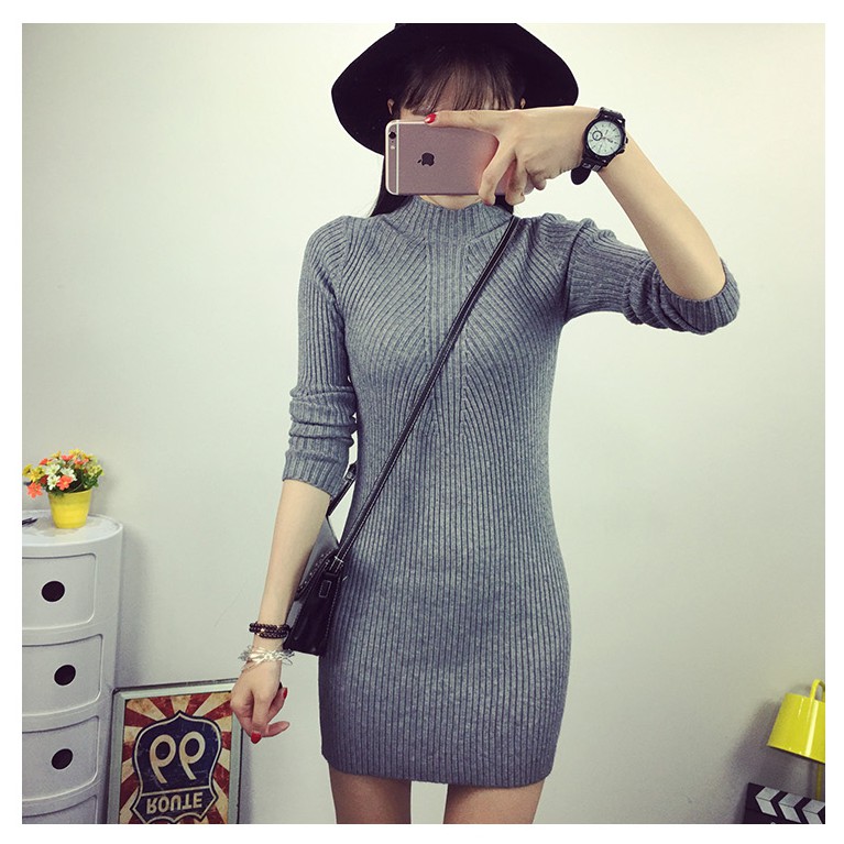 Đầm suông len đẹp