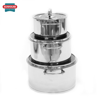 Bộ 3 nồi Inox Sunhouse SH890