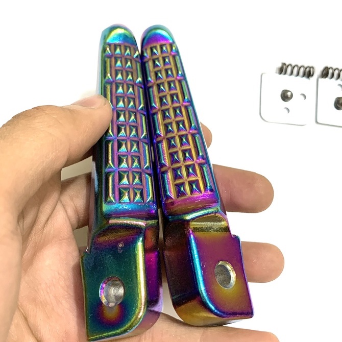 Gác chân sau inox 7 màu dành cho wave 100 - 110