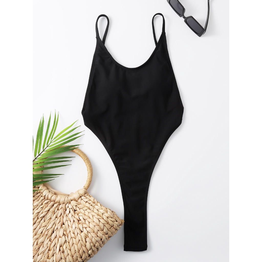 Bikini 1 Mảnh Cut Out Khoét Ngực Độc Đáo Siêu Sexy Tanning Nâu Tây