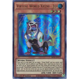 Thẻ bài Yugioh - TCG - Virtual World Xiezhi - Jiji / MP21-EN175'