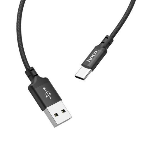 Cáp sạc nhanh dây dù Hoco X14 Type-C 1M chính hãng BH 12 tháng