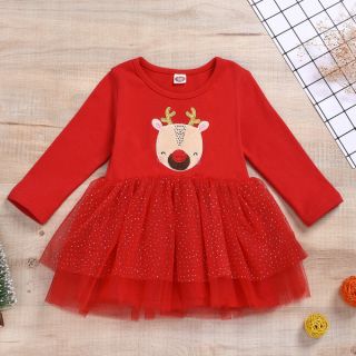ĐẦM BÉ GÁI CAO CẤP - Váy Noel cho bé cực yêu, chất xịn, xuất Hàn cao cấp