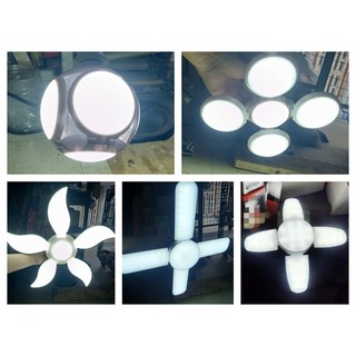 Bóng đèn led xòe 4 cánh hình tròn, led xòe cánh quạt, led xòe 5 cánh siêu sáng các loại đuôi E27