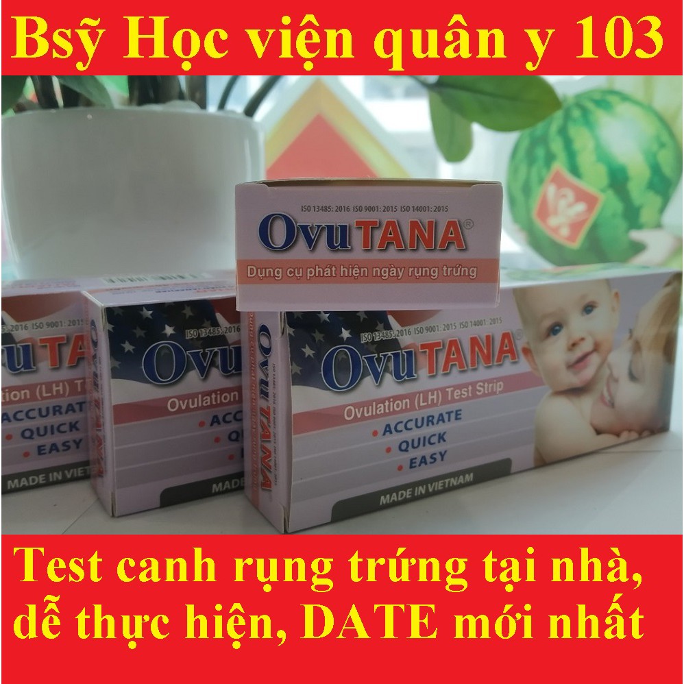 (CHE_TÊN_ĐƠN_HÀNG) Que test thử rụng trứng Ovutana, Chính xác cao [Ovu tana sinh con theo ý muốn] (1 que)