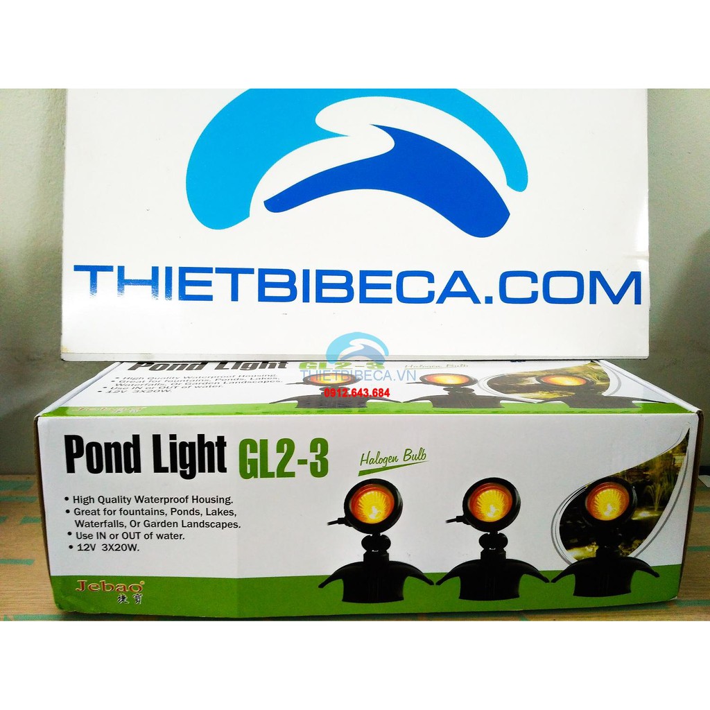 Đèn Led Chiếu Sáng Hồ Koi Jebao GL1led 3, GL 2led 3. Đèn đặt chìm hoàn toàn trong nước
