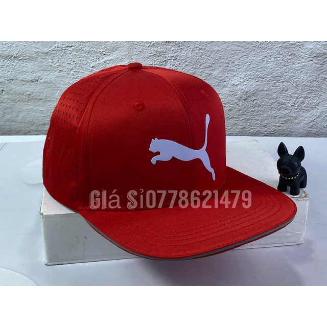 Nón snapback - mũ lưỡi trai dù lổ in báo phẳng quang thể thao