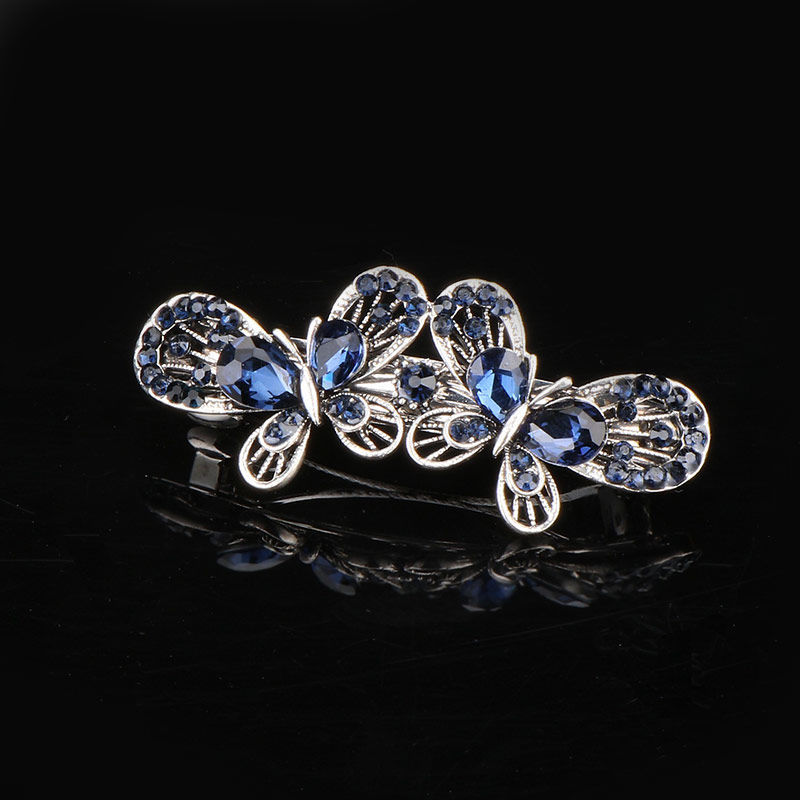 Kẹp Tóc Đính Đá Phong Cách Retro Cho Nữ