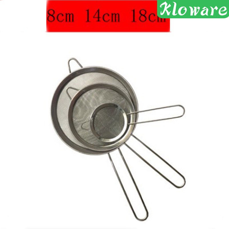 Set 3 Rây Lọc Bằng Thép Không Gỉ 8cm + 12cm + 16cm
