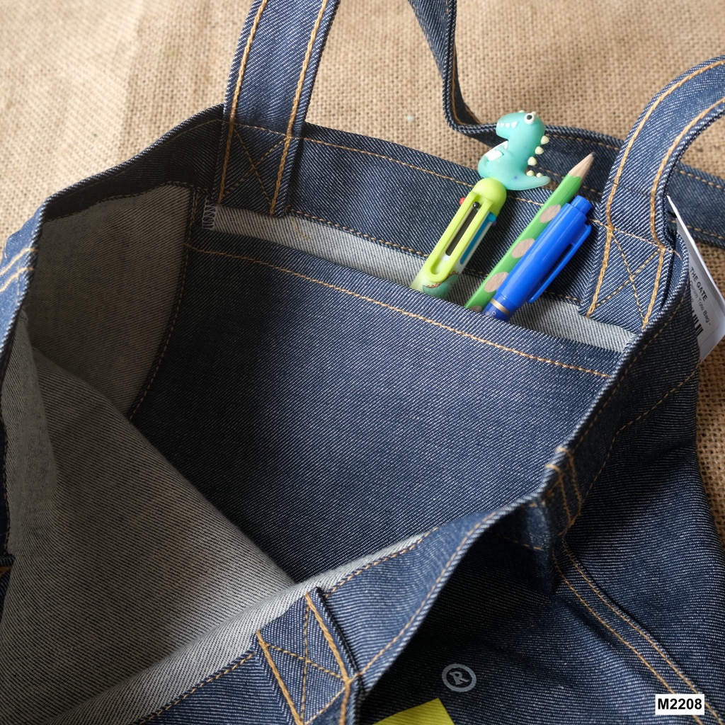 [ Túi tote ] phong cách unisex, chất vải jean chắc chắn hoạ tiết bền đẹp - THEGATE