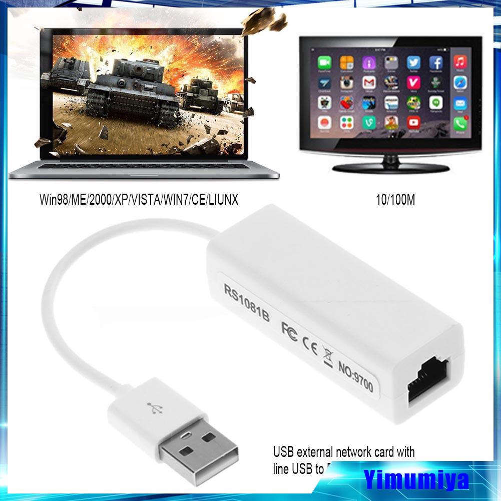Đầu chuyển đổi mạng LAN Ethernet từ cổng USB 2.0 sang RJ45 10/100Mbps kèm phụ kiện cho máy tính | BigBuy360 - bigbuy360.vn