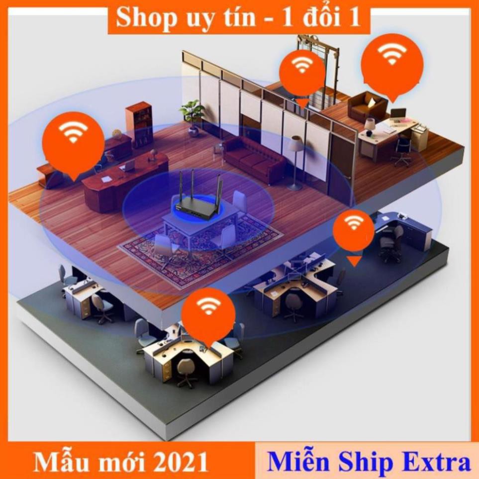 [ Xả kho tết] Bộ Phát WIFI Tenda W15e Ac1200mps Mạng Doanh Nghiệp 50 User cực mạnh - bảo hành uy tín