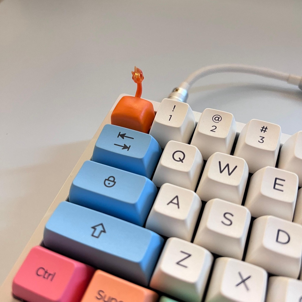 Keycap Pokemon Resin PBT dày 2mm tráng trí bàn phím cơ