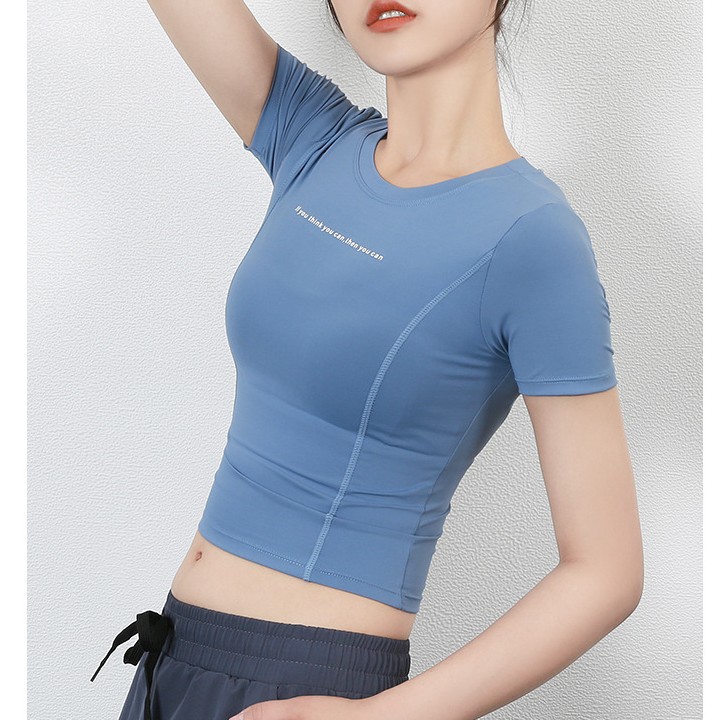 Croptop tập gym nữ - Áo tập gym yoga aerobic nữ chất siêu đẹp AGM35