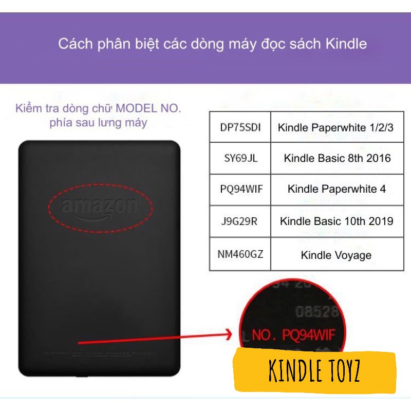 (xả kho sale sốc) bao da cho máy đọc sách kindle các dòng