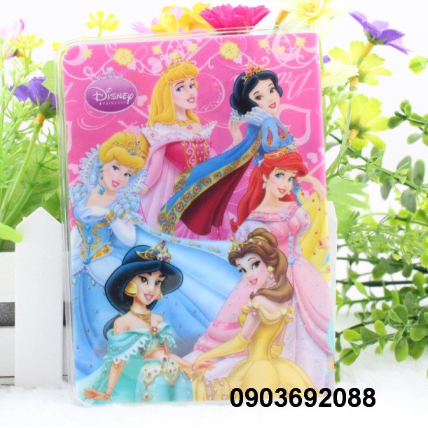 Vỏ bọc bao passport/ hộ chiếu Plastis dẻo công chúa Disney