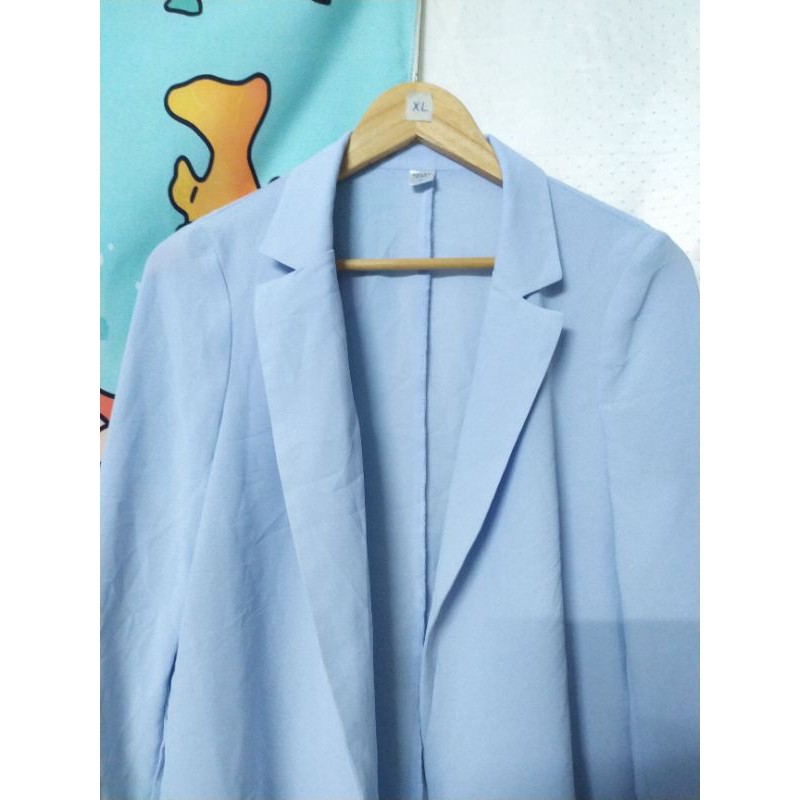 Set 2món áo khoác + váy xếp ly xanh size XL | BigBuy360 - bigbuy360.vn