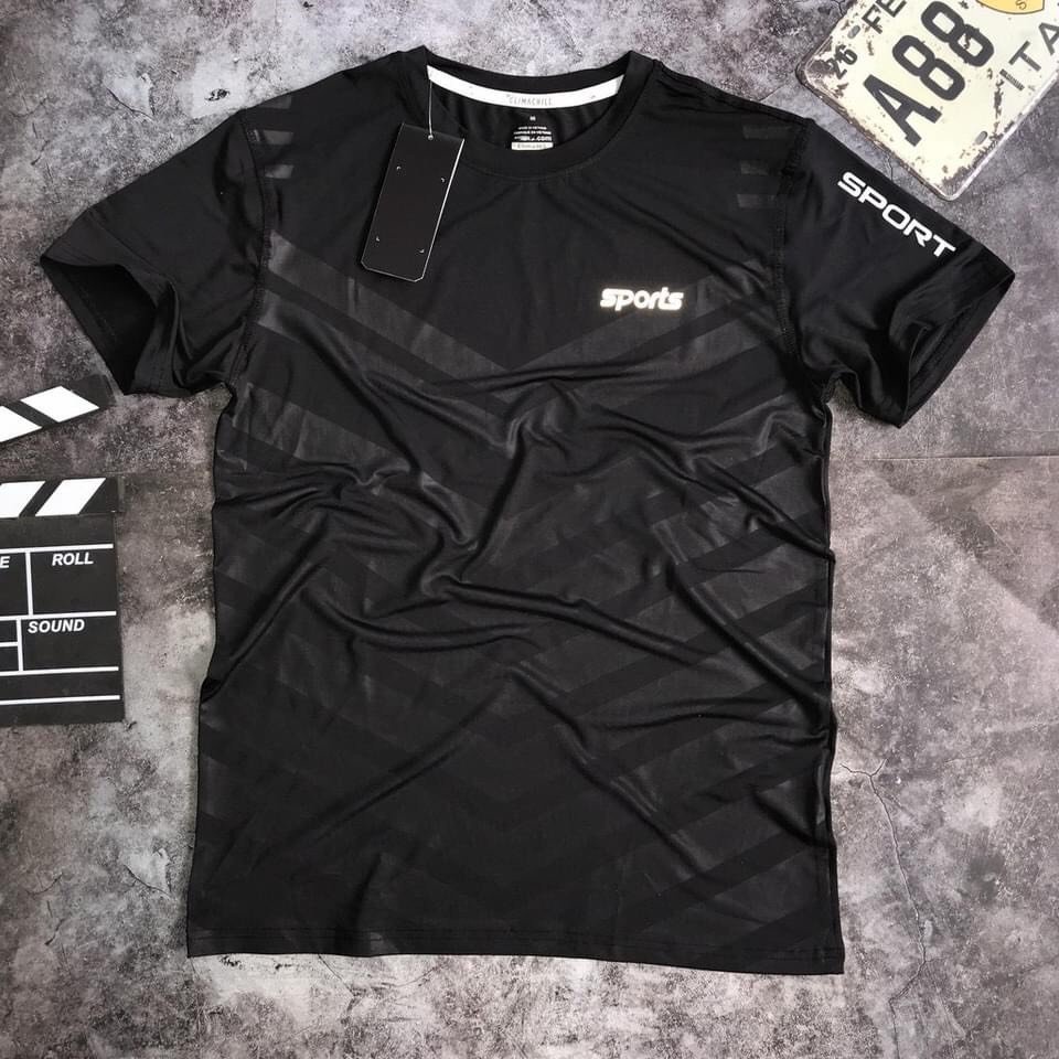 Áo thể thao nam in SPORT vải thun lạnh cực mát