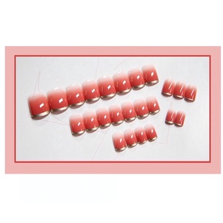 Móng Tay Giả 24 Móng màu Cam Trơn