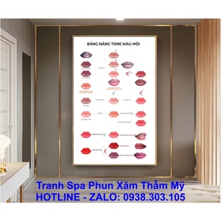 TRANH SPA PHUN XĂM THẨM MỸ PHUN MÀY MÔI SANG TRỌNG HIỆN ĐẠI CHO THẨM MỸ VIỆN