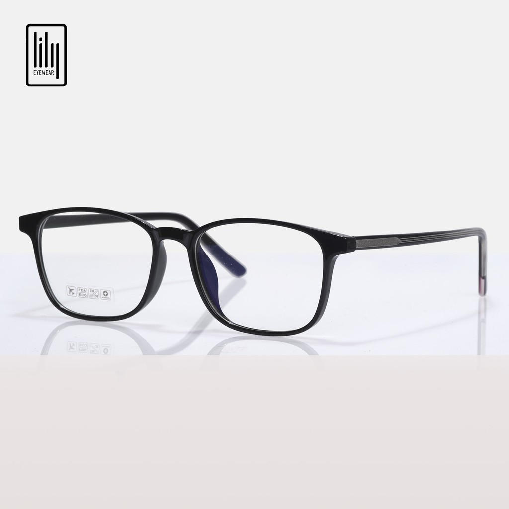 Gọng kính cận nam nữ mắt vuông Lilyeyewear gọng nhựa phù hợp nhiều khuôn mặt , nhiều màu sắc - 8245 | BigBuy360 - bigbuy360.vn