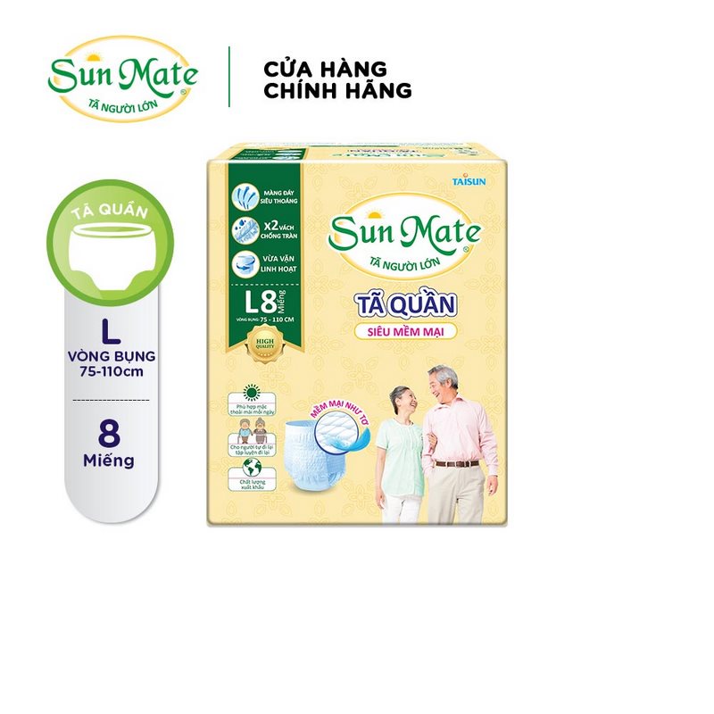 Tã quần người già siêu mềm mại Sunmate M09-L08