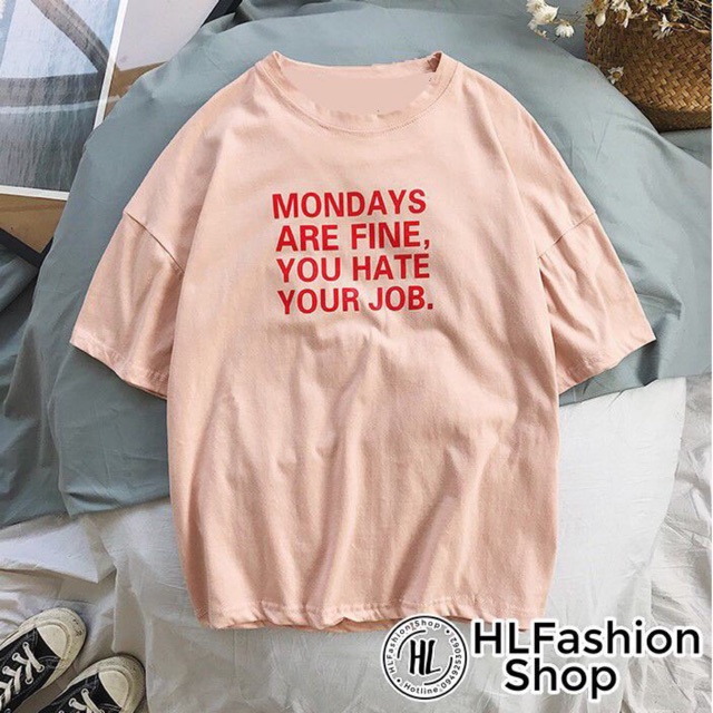 Áo phông tay lỡ chất thun cotton Giá 60k/1 áo