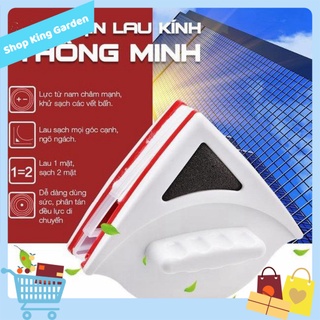 Dụng cụ vệ sinh lau kính 2 mặt tiện dụng - King's Garden