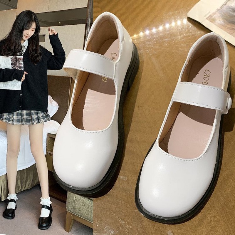 Giày Lolita Nữ Phong Cách Vintage Đơn Giản Chất Liệu Da Cao Cấp GIá Rẻ LLT13-ZOEE