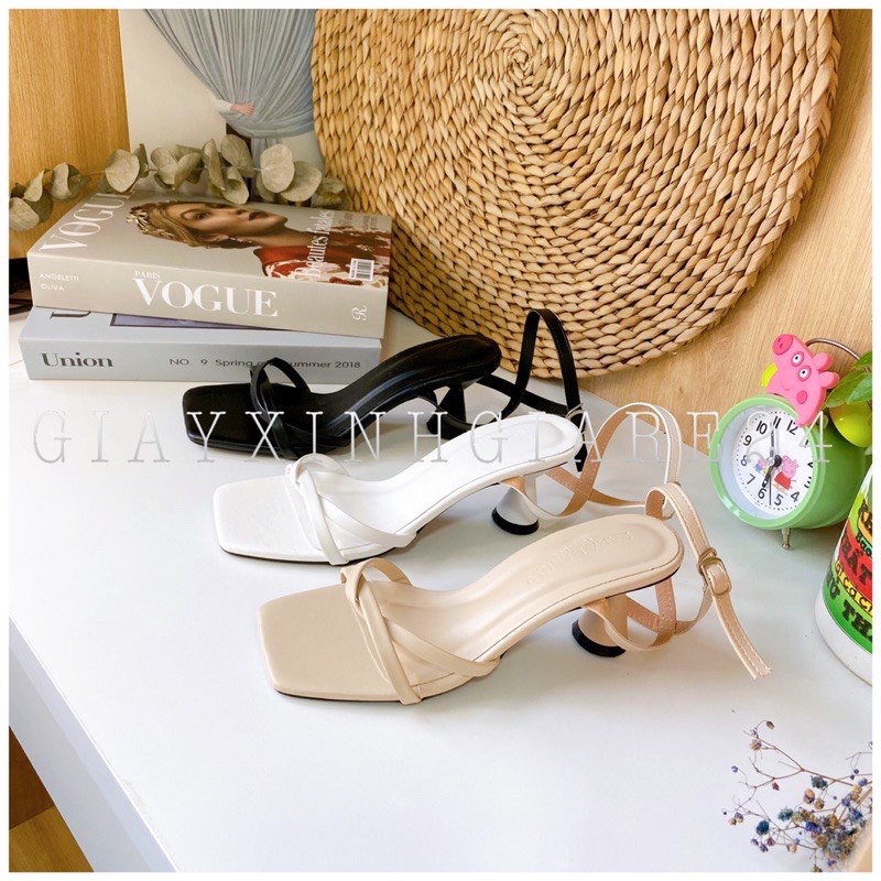 Giày nữ quai xoắn gót Ly GLY