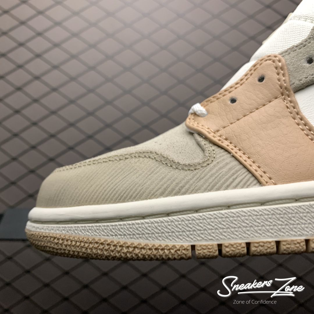 (FREESHIP+HỘP+QUÀ) Giày Thể Thao AIR JORDAN 1 Mid Milan Màu Kem Nâu Cổ Cao SNEAKERS WORLD | BigBuy360 - bigbuy360.vn