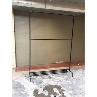 Kệ treo 2 tầng - giá treo hai tầng - kệ treo shop thời trang