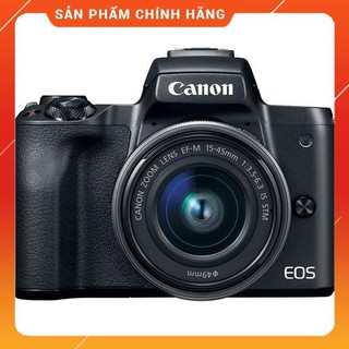 Combo Máy Ảnh Canon EOS M50 + Kit 15-45mm (24.1MP) - Hàng Chính hãng + Thẻ nhớ 16GB + Túi