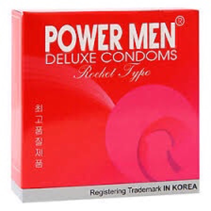 Bao cao su POWER MEN Rocket gân gai hộp 3 chiếc