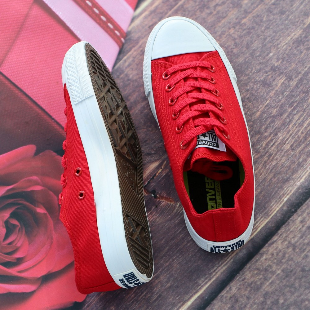 Giày Chuck II Nam Đỏ Tươi Cổ Thấp