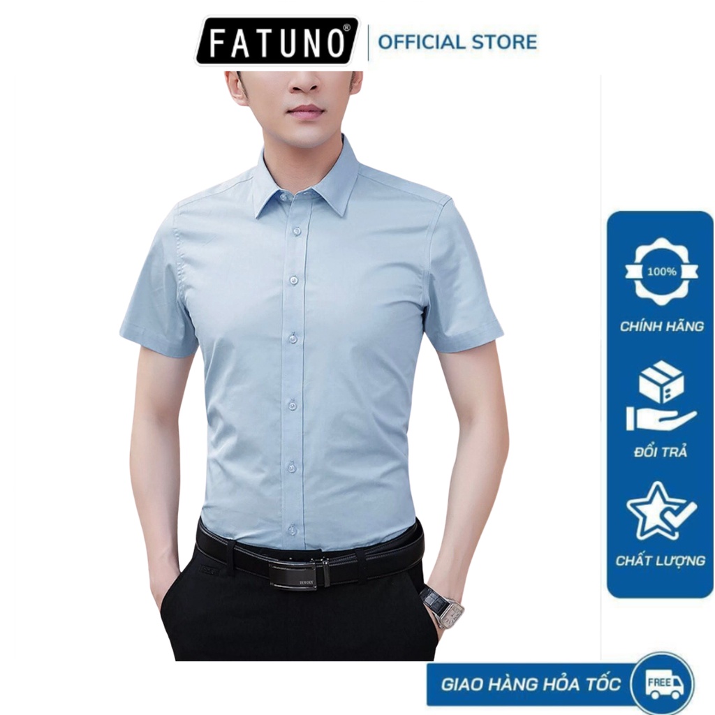 Áo sơ mi ngắn tay công sở chống nhăn không bai xù phong cách Hàn Quốc màu trắng